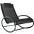 OutSunny Orbital Zero Gravity Rocking Chair Black