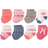 Hudson Terry Rolled Cuff Socks 8-Pack - Love