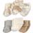 Luvable Friends Newborn Socks 6-Pack - Safari (10720622)