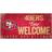 Fan Creations San Francisco 49ers Fans Welcome Sign