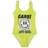 Ganni Graphic Logo One Piece Swimsuit - Blzn Yellow