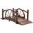 OutSunny Alfresco 1.5m Wooden Arc Bridge, Brown