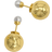 Adornia Double-sided Ball Earrings - Gold/Pearl