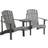 OutSunny Alfresco Double Adirondack Chairs, Grey