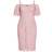 City Chic Lace Whisper Dress - Deep Blush