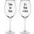 Premier Housewares Verity Time for Wine Wine Glass 75cl 2pcs