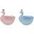 Dkd Home Decor Valet Tray Sky blue Resin Light Pink Romantic (23 x 14.3 x 23 cm) (2 pcs) Serving Tray