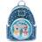 Loungefly Disney Snowman Minnie Mickey Snow Globe Mini Backpack - Blue