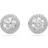Swarovski Constella Round Cut Stud Earrings - Silver/Transparent