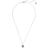 Swarovski February Birthstone Pendant Necklace - Silver/Transparent/Purple