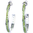 Traditions Jewelry Company Semi Precious August Birthstone Hoop Earring - Silver/Peridot