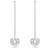 Swarovski Generation Drop Long Earrings - Silver/Transparent