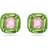 Swarovski Dulcis Stud Earrings - Green/Pink