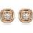 Swarovski Dulcis Stud Earrings - Rose Gold/Transparent