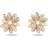 Swarovski Eternal Flower Stud Earrings - Silver/Transparent