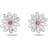 Swarovski Eternal Flower Stud Earrings - Silver/Pink/Transparent