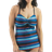 Dolfin Aquashape Print Tie Tankini Top - Blue