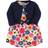 Touched By Nature Organic Cotton Dress & Cardigan - Bright Flower (10167905)