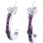 Macy's February Semi Hoop Earrings - Silver/Purple