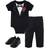 Little Treasures Bodysuit, Pant and Shoe - Tuxedo Rose (10172865)