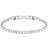 Swarovski Tennis Deluxe Bracelet - Silver/Transparent