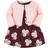 Hudson Baby Girl's Cotton Dress and Cardigan Set - Burgundy Floral