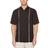 Cubavera Pick Stitch Panel Shirt - Jet Black