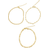 Adornia Chain Anklet Set - Gold