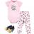 Little Treasures Baby Girl's Bodysuit Pant & Shoe Set 3-piece - Love At First Sight