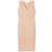 St. John Sequin Tweed V-Neck Dress - Peach Multi