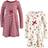 Touched By Nature Youth Organic Cotton Long Sleeve Dresses 2-pack - Holly Berry (11167231)