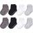 Touched By Nature Organic Cotton Socks with Non-Skid Gripper for Fall Resistance - Solid Black (10763161)