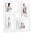 vidaXL Collage Photo Frame for 4x(10x15 cm) Picture White MDF Photo Frame