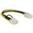 DeLock Current Cable [1x PCI-E plug 8-pin 1x PCI-E socket 6-pin] 20.00 cm Yellow, Black