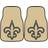 Fanmats New Orleans Saints 2-Piece Printed Carpet Car Mat