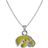 Dayna Designs Iowa Hawkeyes Enamel Pendant Necklace - Silver/Green