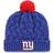 '47 New York Giants Fiona Logo Cuffed Knit Hat with Pom Women - Royal