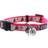 Pawtitas Glow In The Dark Pink Safety Buckle Removable Bell Cat Collar