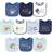 Hudson Cotton Bibs 10-pack Food Puns Boy