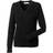 Russell Athletic Collection Ladies/Womens V-Neck Knitted Pullover Sweatshirt (Black)