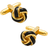 Cufflinks Inc Knot Cufflinks - Gold/Black