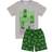 Minecraft Boy's Short Pyjama Set - Heather Grey/Green/Black