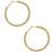 Ettika Rope Hoop Earrings - Gold/Transparent