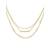 Kendra Scott Addison Triple Strand Necklace - Gold/Transparent