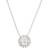 Adornia Halo Necklace - Silver/Transparent