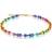 Coeur de Lion Geo Cube Rainbow Necklace - Gold/Multicolour