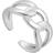 Chain Reaction Rhodium Wide Curb Chain Ring R021-02H