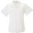 Russell Collection Womens/Ladies Short Roll-Sleeve Work Shirt (White)
