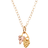 Black Hills Gold Leaf Grapevine Pendant - Gold/Pink