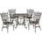 Safavieh Thessaly Patio Dining Set, 1 Table incl. 4 Chairs